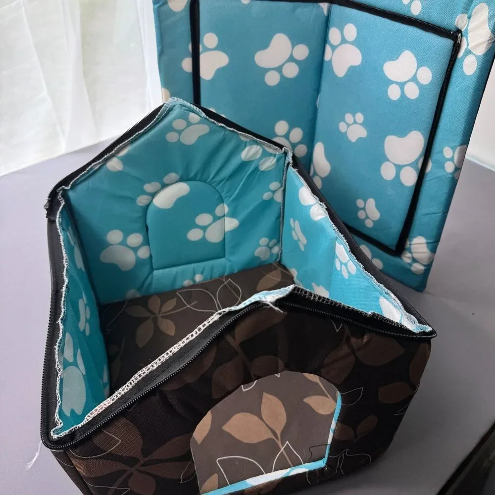 New Foldable Pet House Lightweight Small Dog/Cat Bed 12